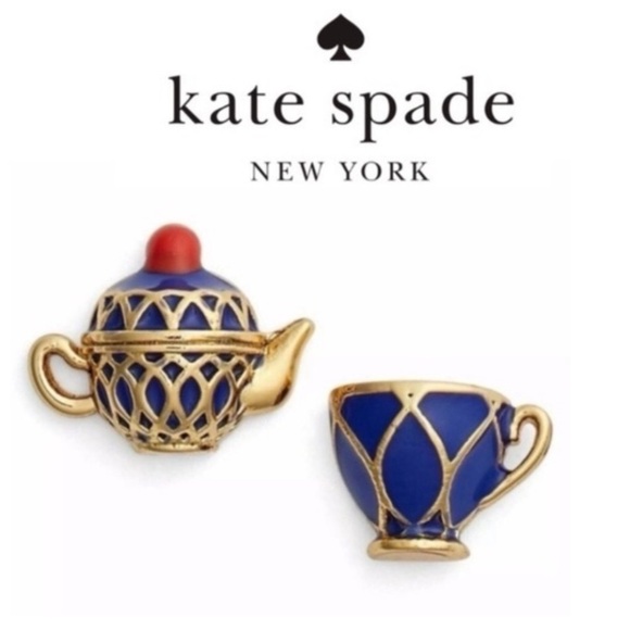 kate spade Jewelry - Kate Spade New York x Disney Tea Time Alice in Wonderland earrings